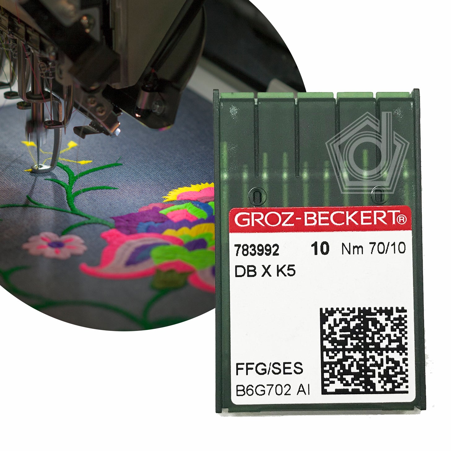 Agujas Groz-Beckert DBxK5 - Punta de bola fina FFG/SES
