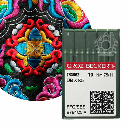 Agujas Groz-Beckert DBxK5 - Punta de bola fina FFG/SES