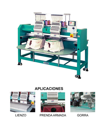 Bordadora cilíndrica TFMX-IIC1202 de 2 cabezas - Tajima