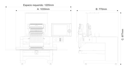 Bordadora Industrial Tajima TMEZ-SC - 1 Cabeza