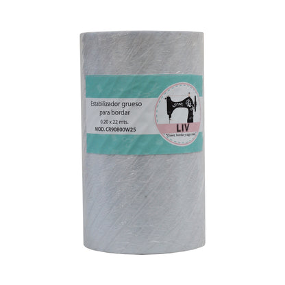 Pellón Estabilizador de Bordado Grosor Medio 20cm×22m